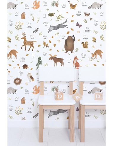 Papier peint animaux - Forest ABC Pour