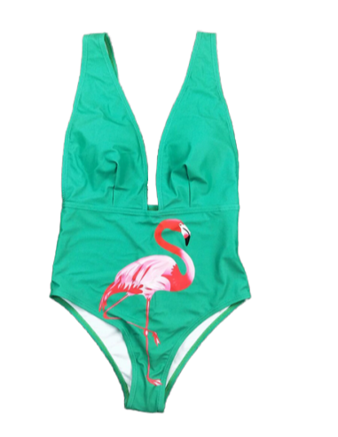 Maillot de Bain Flamant Rose Sexy Vert Les êtres humains sont 