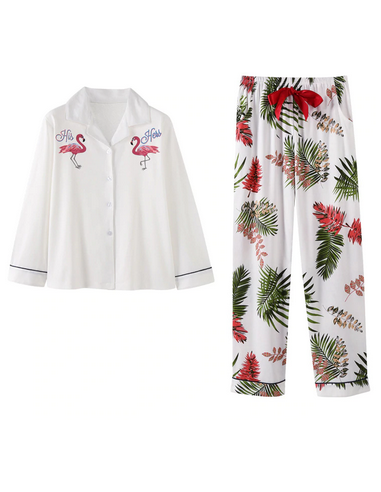 Pyjama Flamant Rose Blanc online