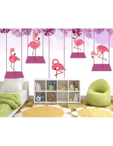 Papier Peint Flamant Rose 4 Murs Balance Pour