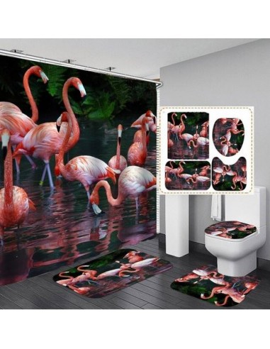 Accessoires Assortis pour Salle de Bain Flamant Rose à prix réduit toute l'année