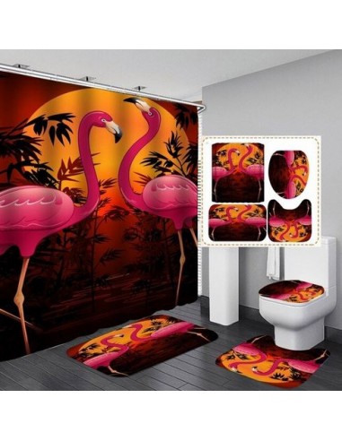 Ensemble de Salle de Bain Flamant Rose Soleil en ligne des produits 