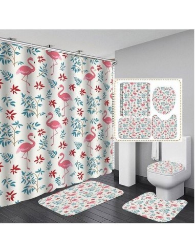 Ensemble Salle de Bain Flamant Rose Original pas cher 