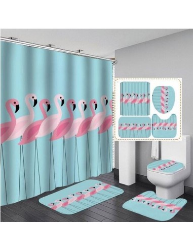 Ensemble Salle de Bain Flamant Rose Tendance outlet