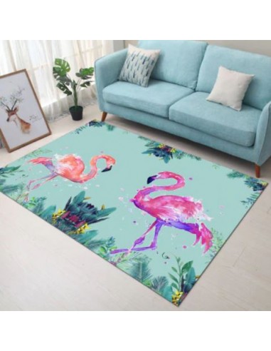 Tapis Flamant Rose Kawaii Dessin Dans la société mordern