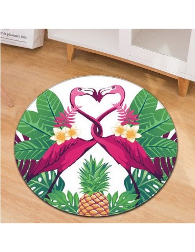 Tapis Rond Flamant Rose Couple du meilleur 