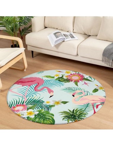 Tapis Rond Flamant Rose Salon commande en ligne