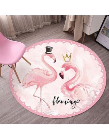 Tapis Flamant Rose Princesse pas cher 