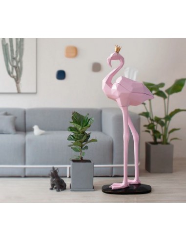 Statue Flamant Rose Femelle ouvre sa boutique