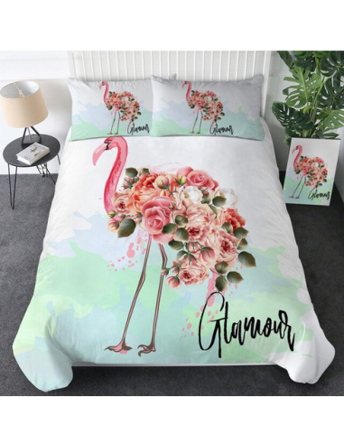 Housse de Couette Flamant Rose Glamour une grave pollution 