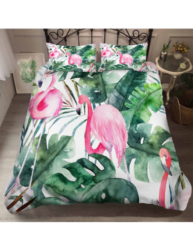 Housse de Couette Flamant Rose 240x220 offre 