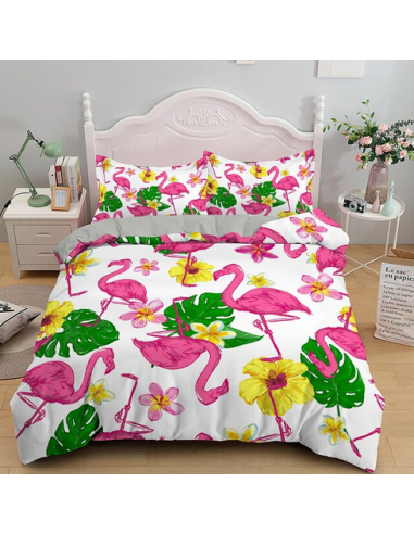 Housse de Couette Flamant Rose pour Ado les ctes