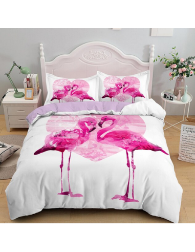 Parure de Couette Flamant Rose votre