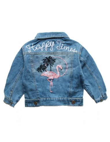 Veste en Jean Flamant Rose la livraison gratuite