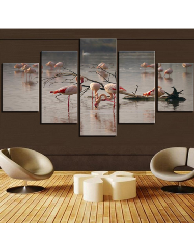 Tableau Flamant Rose Triptyque meilleur choix