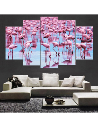 Tableau Cadre Flamant Rose Triptyque vous aussi creer 