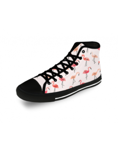 Sneakers Flamant Rose Fille en linge