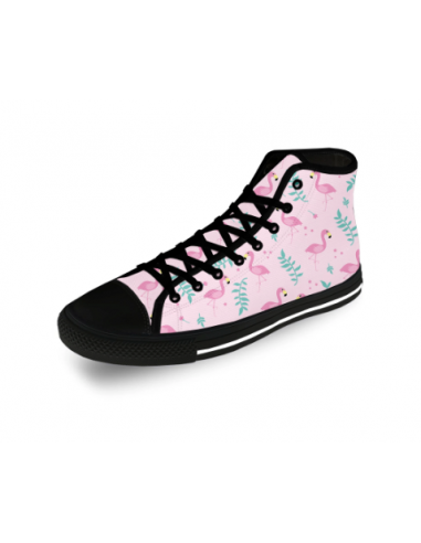 Sneakers Montantes Flamant Rose Pour