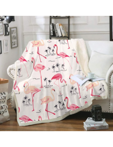 Plaid avec Flamant Rose ouvre sa boutique