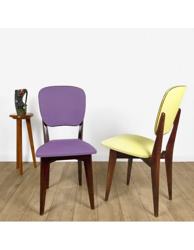 Duo de chaises colorées Mid-Century chez Cornerstreet bien 