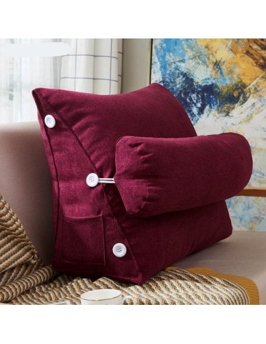 Coussin triangulaire rouge hantent personnes