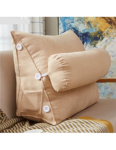 Coussin triangulaire beige s'inspire de l'anatomie humaine