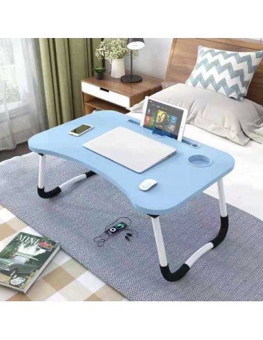 Bureau de lit bleu outlet