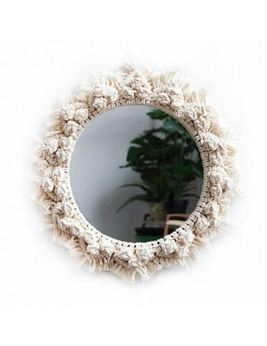 Miroir en Macramé Cloudy la livraison gratuite