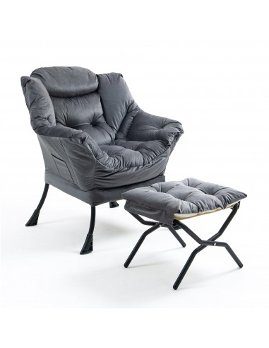 Fauteuil de lecture en velours Comparez plus de prix