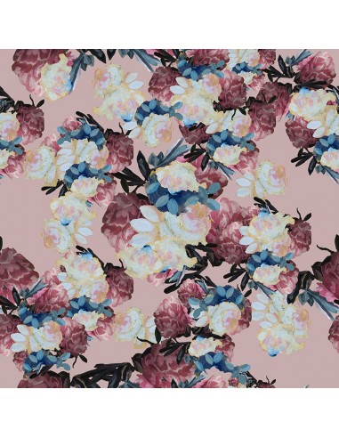 Papier peint floral - So Pivoine en linge