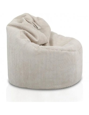 Fauteuil de lecture velour beige de votre